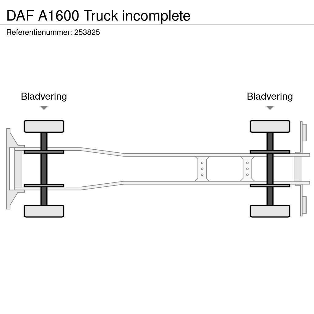DAF A1600 Truck incomplete Raamautod