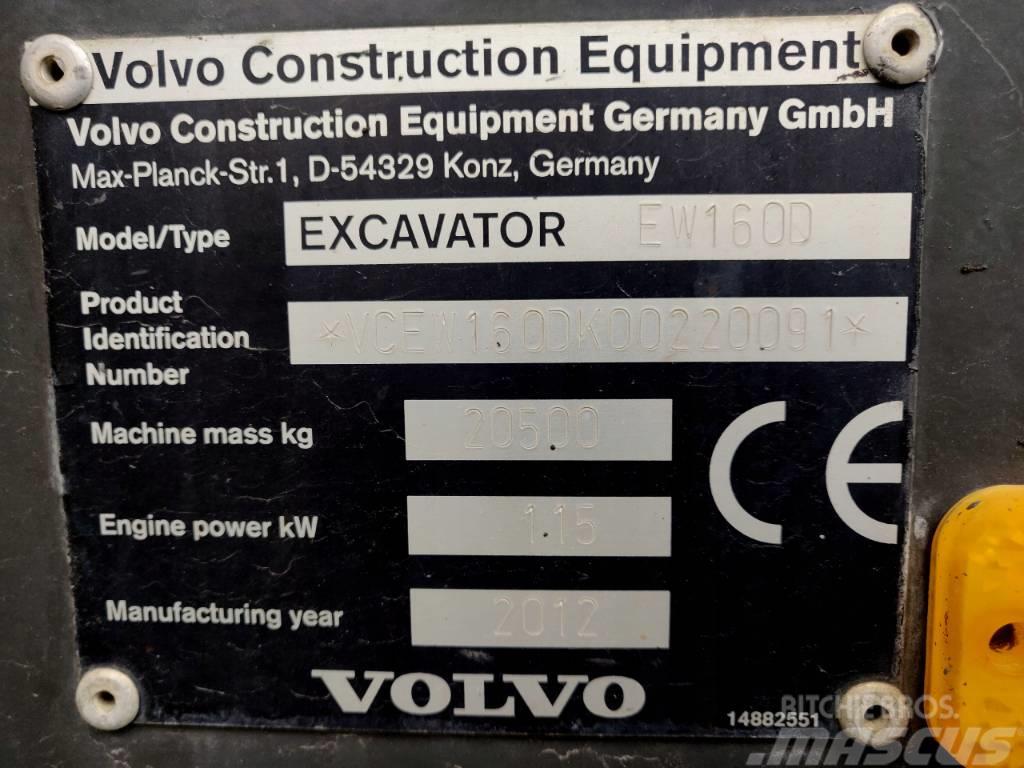 Volvo EW 160 D Ratasekskavaatorid