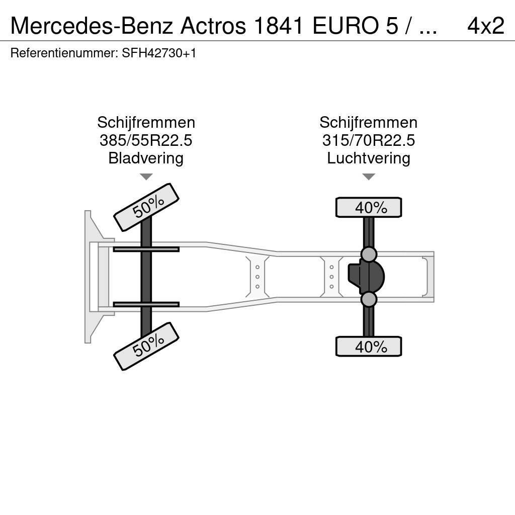 Mercedes-Benz Actros 1841 EURO 5 / PTO / AIRCO / BIG AXLES -GROS Sadulveokid