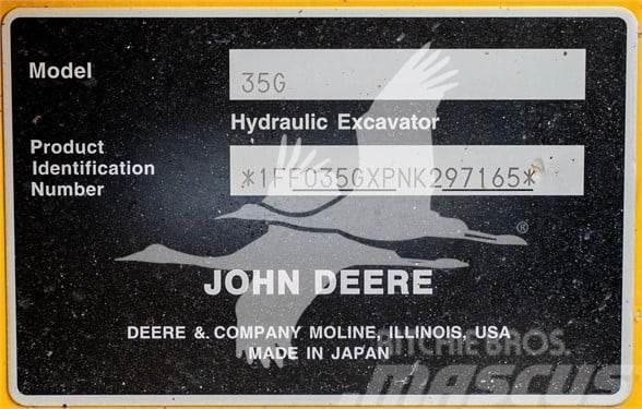 John Deere 35G Miniekskavaatorid < 7 t