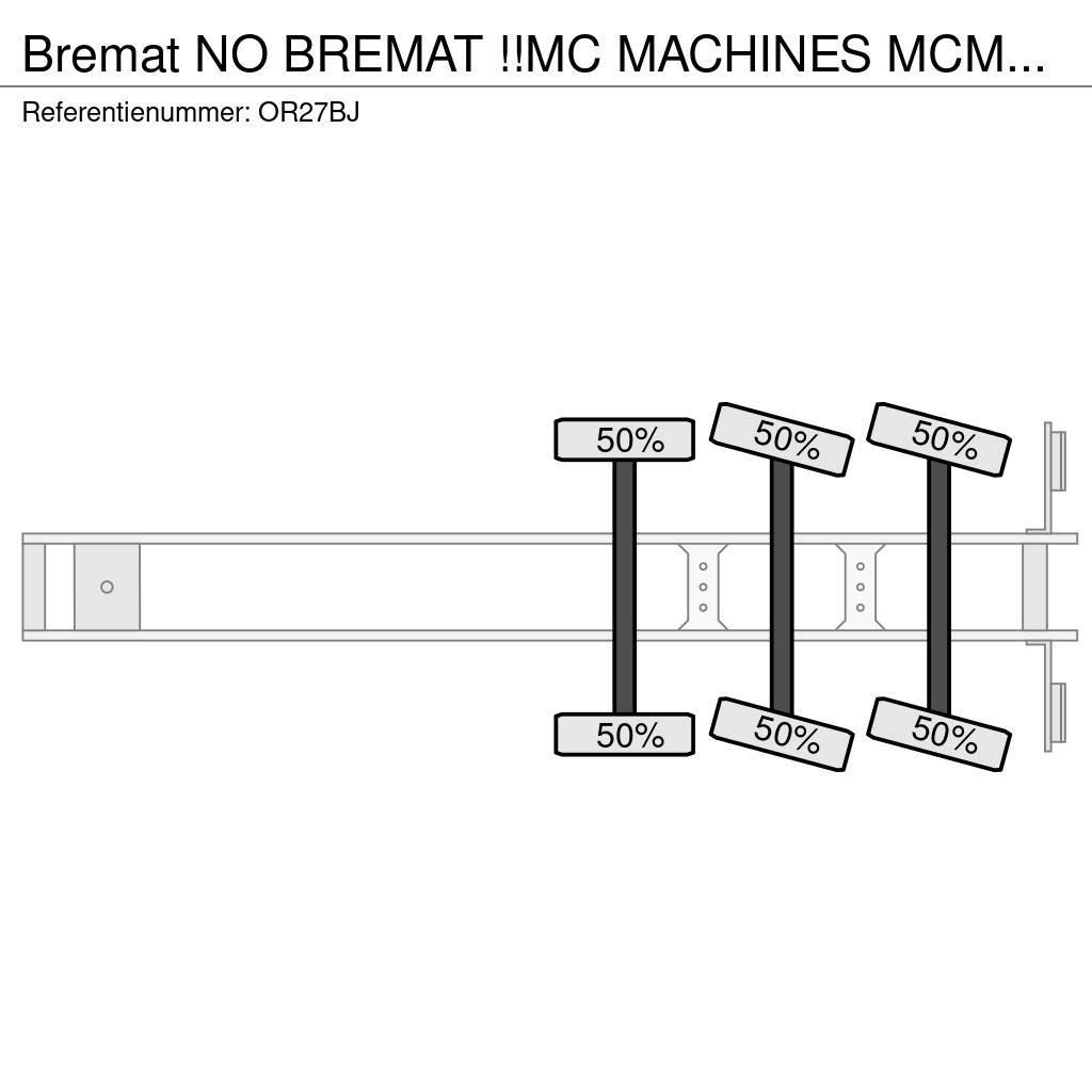  Bremat NO BREMAT !!MC MACHINES MCM-339-ST-S2!!CEME Muud poolhaagised