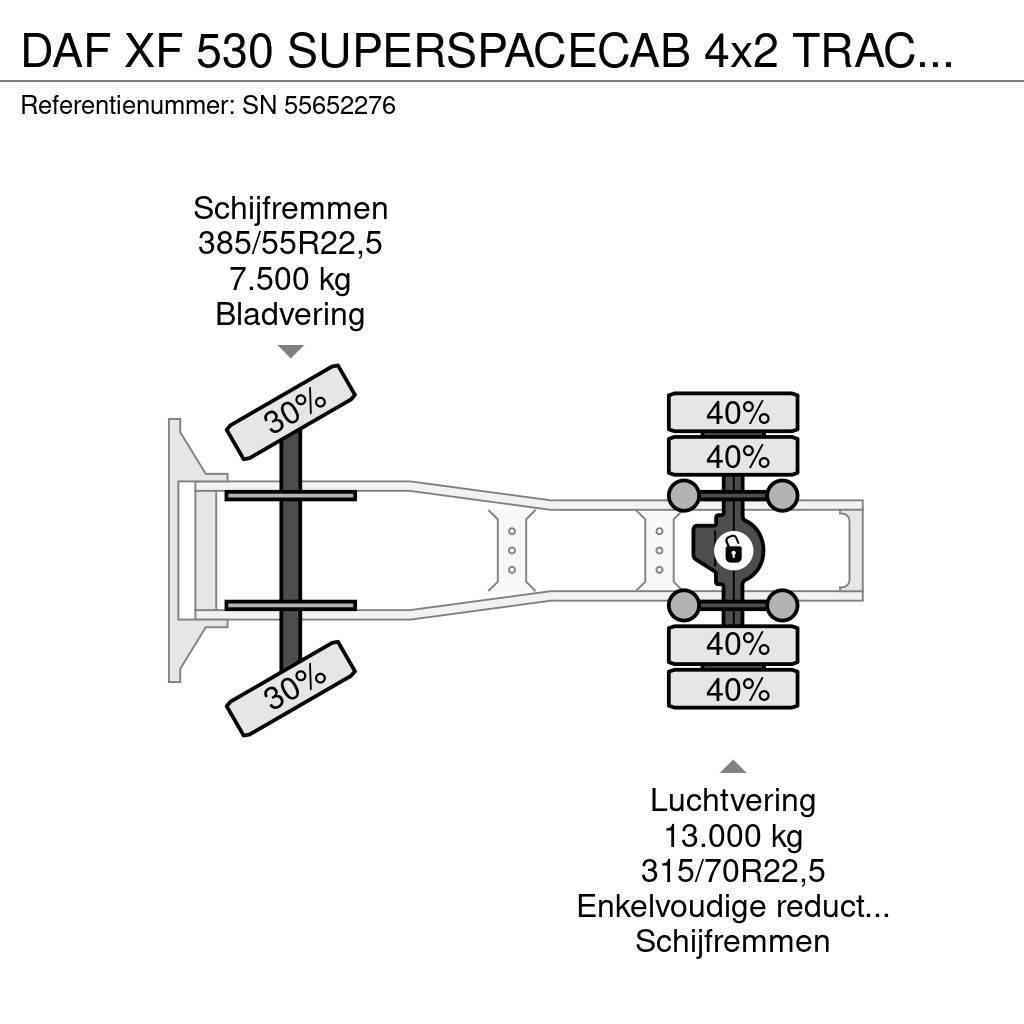 DAF XF 530 SUPERSPACECAB 4x2 TRACTOR UNIT (EURO 3 / ZF Sadulveokid