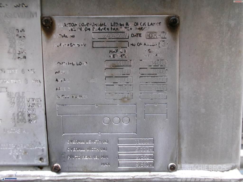  Clayton Chemical tank inox 37.5 m3 / 1 comp Tsistern poolhaagised
