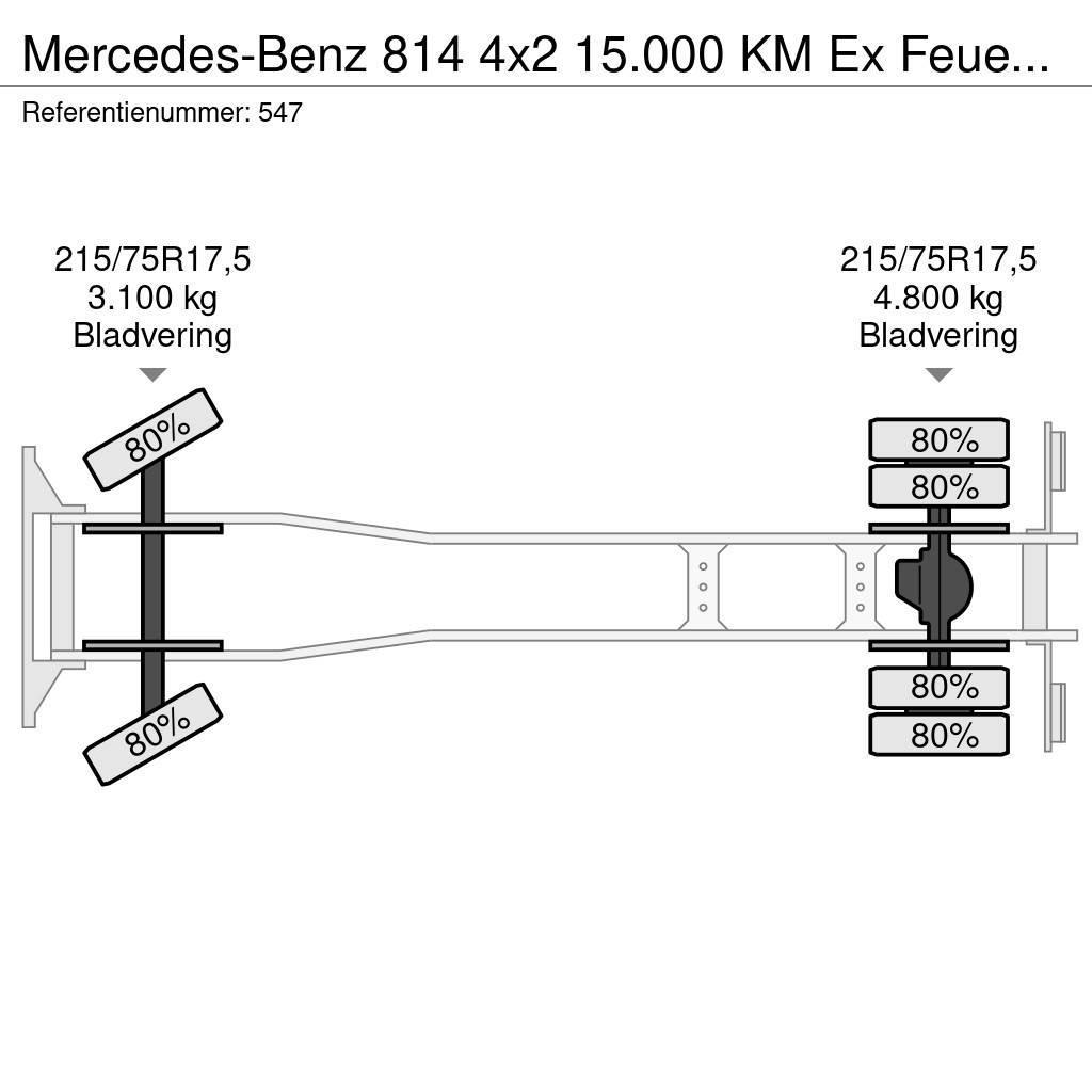 Mercedes-Benz 814 4x2 15.000 KM Ex Feuerwehr Topcondition! Raamautod