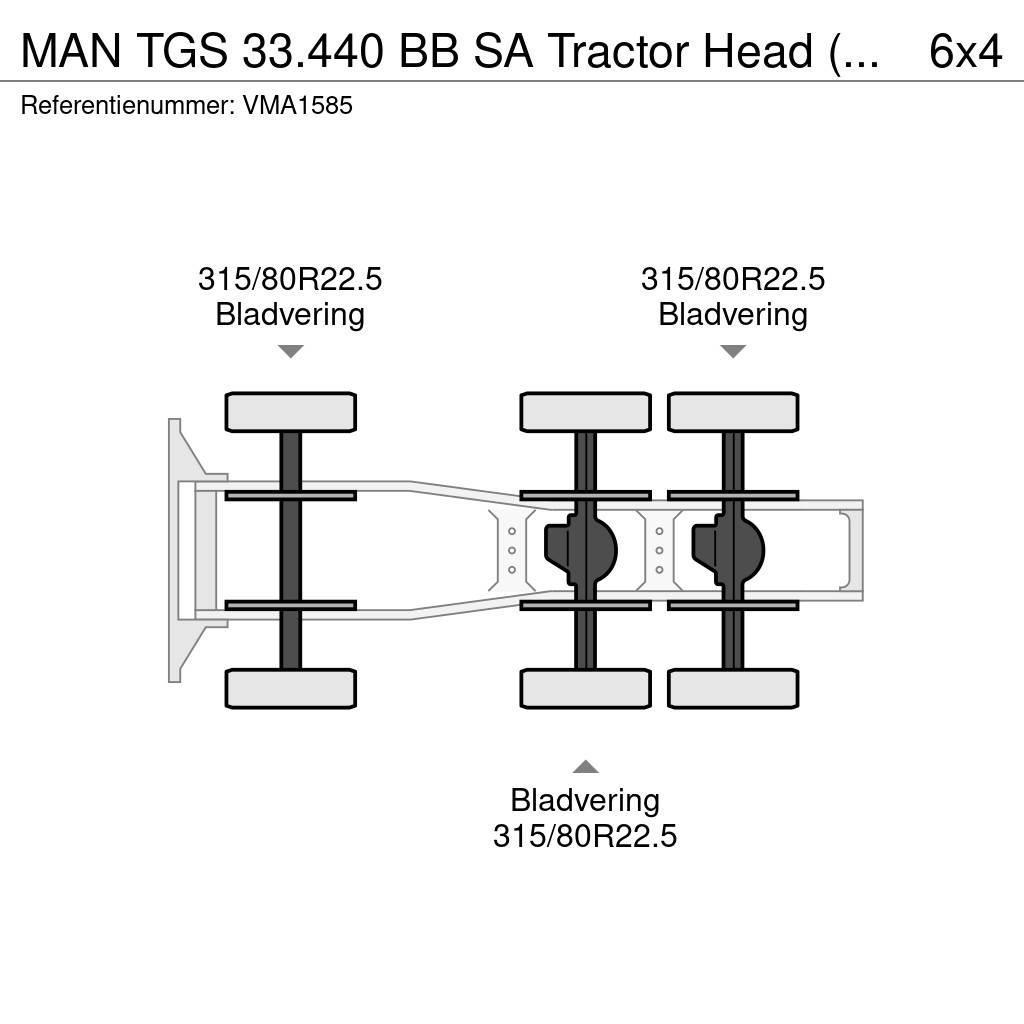 MAN TGS 33.440 BB SA Tractor Head (5 units) Sadulveokid