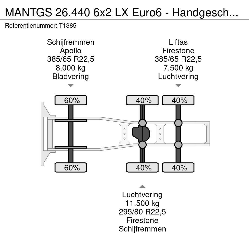 MAN TGS 26.440 6x2 LX Euro6 - Handgeschakeld - Lift-As Sadulveokid