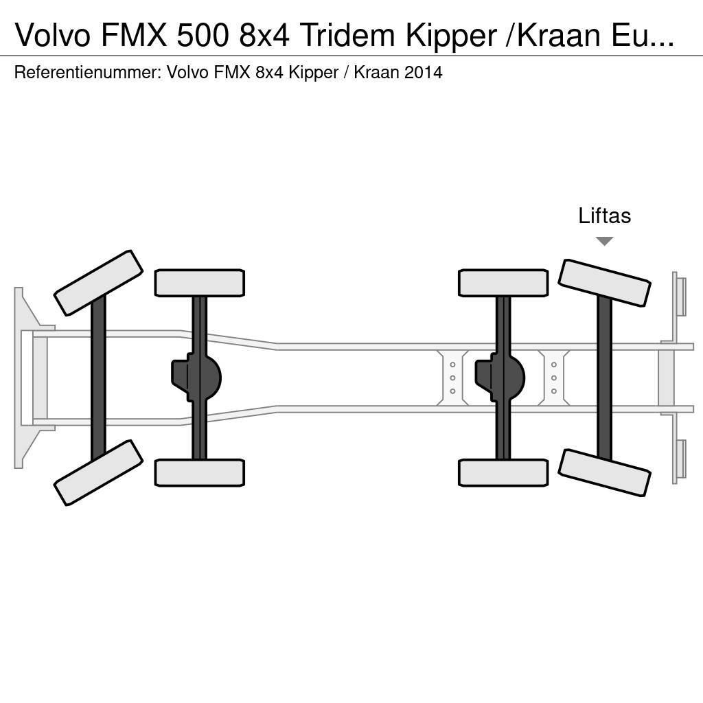 Volvo FMX 500 8x4 Tridem Kipper /Kraan Euro 6 Kallurid