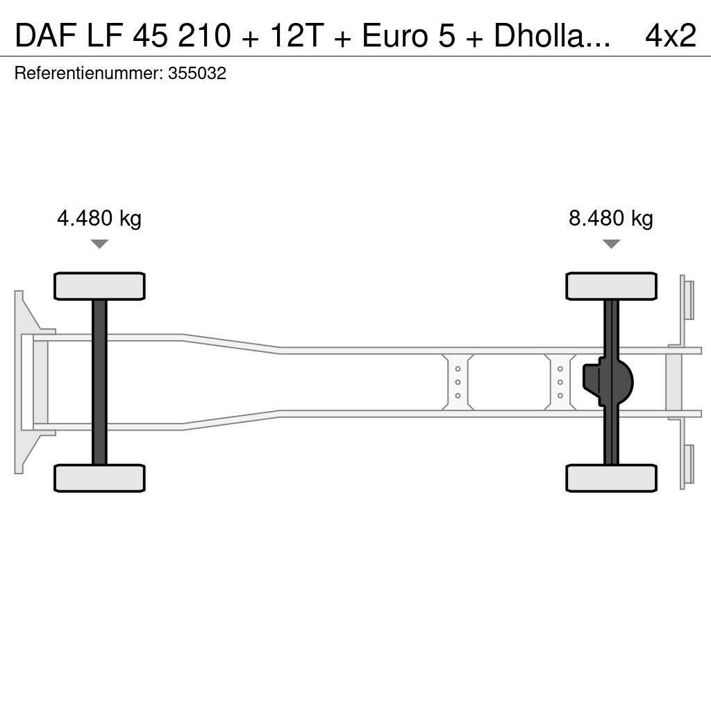 DAF LF 45 210 + 12T + Euro 5 + Dhollandia Lift Furgoonautod