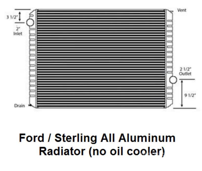 Ford L9500 Radiaatorid