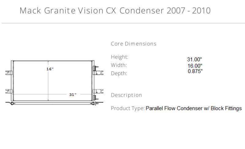 Mack Granite Vision CX Muud osad