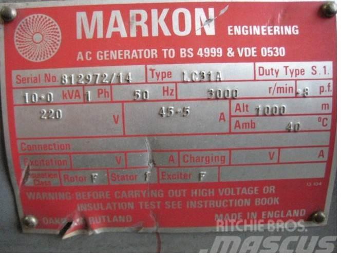  10 kVA Markon Type LC31A Generator Muud generaatorid