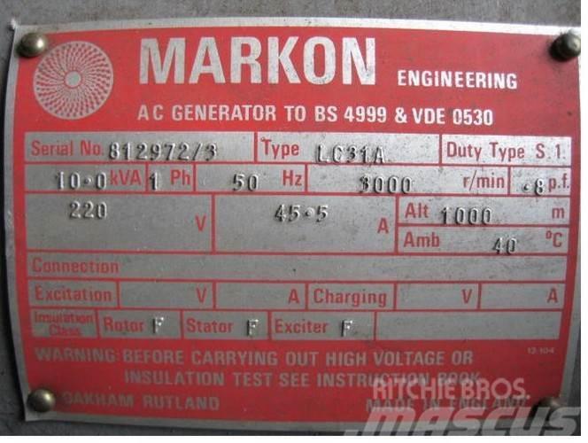  10 kVA Markon Type LC31A Generator Muud generaatorid