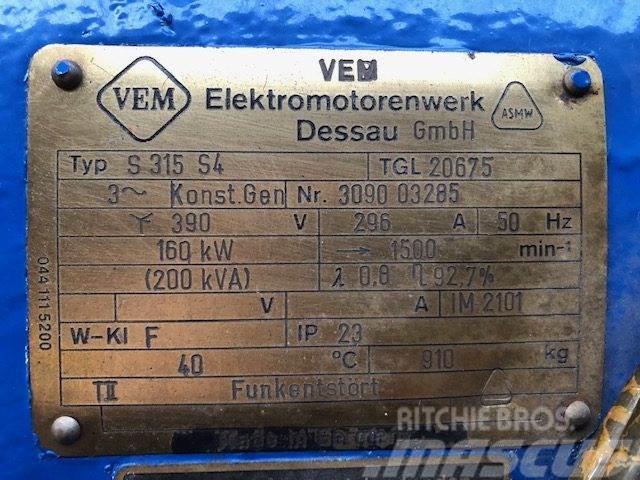  200 kVA VEM Type S315 S4 TGL20675 Generator Muud generaatorid