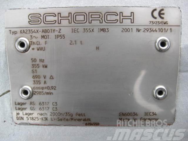  355 kW Schorch Type KA2354X-AB01Y-Z 2001 E-Motor Mootorid