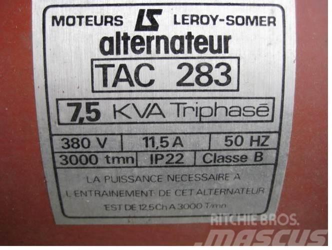  7.5 kva Leroy-Somer Type TAC 283 generator KUN TIL Muud generaatorid