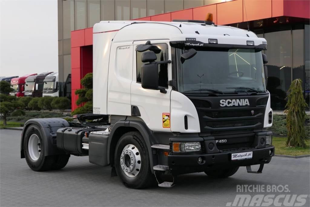 Scania P 450 / RETARDER / HYDRAULIKA / NISKA KABINA / WAG Sadulveokid