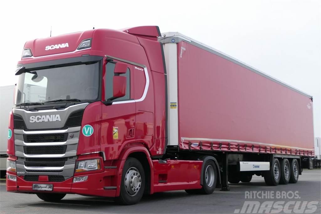 Scania R 500 / I-PARK COOL / NAVI / RETARDER + KRONE / CU Sadulveokid