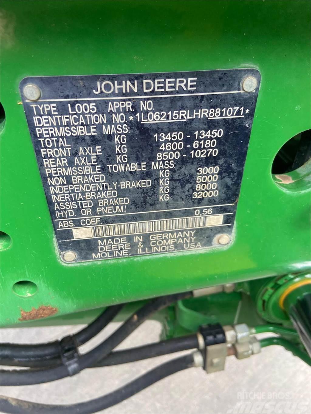 John Deere 6215R Traktorid