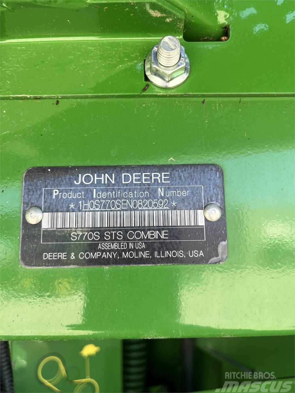 John Deere S770 Teraviljakombainid