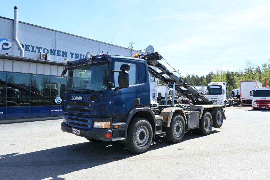 Scania P340 8x2 Huutokaupataan Trossüsteemiga vahetuskere veokid
