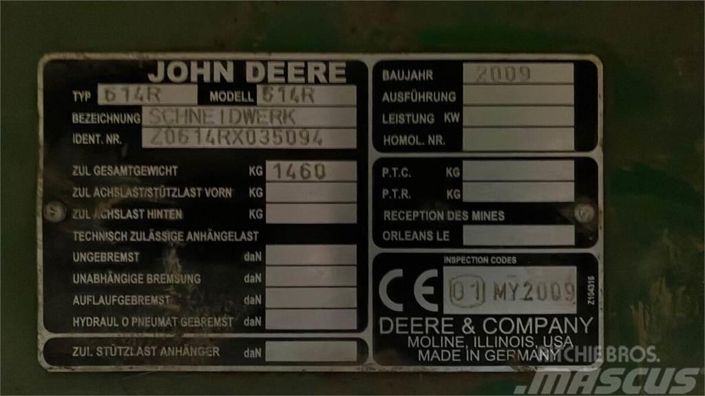 John Deere 614R Lisavarustus ja komponendid