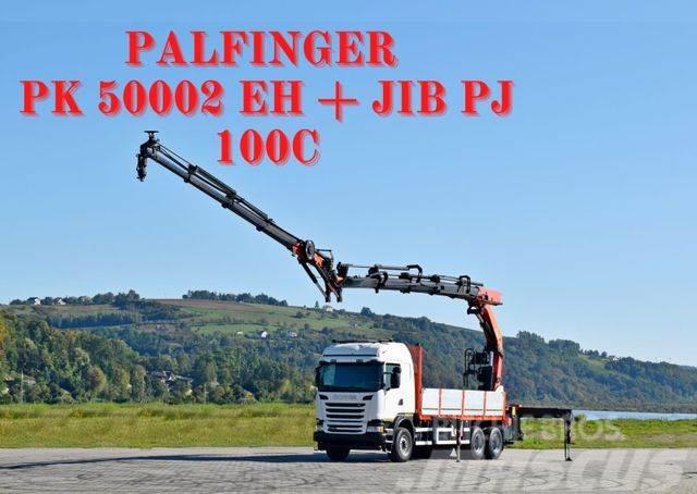 Scania G 490* PK 50002 EH + JIB PJ100C + FUNK /6x4 Kraanaga veokid