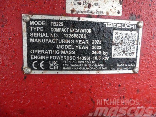 Takeuchi TB 225 A V3 Miniekskavaatorid < 7 t