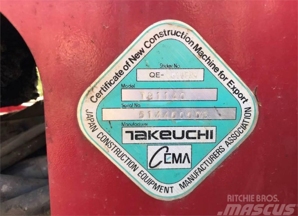 Takeuchi TB1140 Miniekskavaatorid < 7 t
