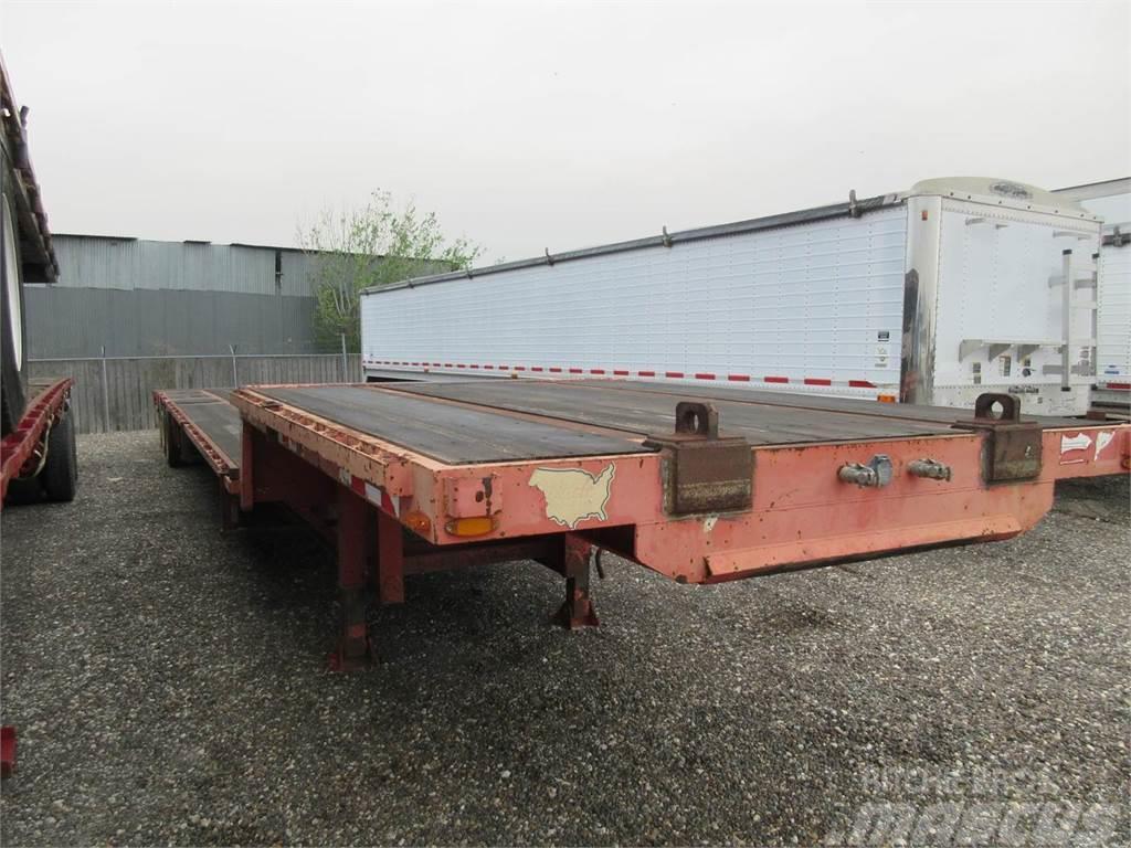  Wade 53'X102 THREE AXLE DROP DECK WITH TAIL ROLLER Madelpoolhaagised