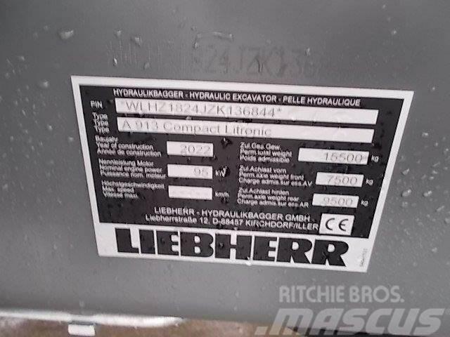 Liebherr A 913 Compact G6.0-D Litronic Ratasekskavaatorid