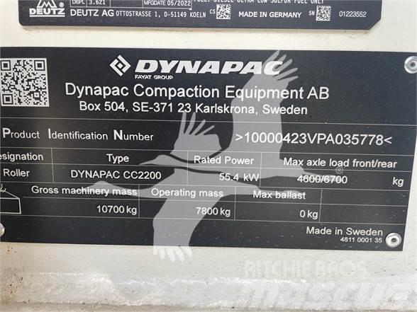 Dynapac CC2200 Ühe trumliga rullid