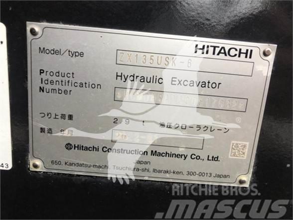 Hitachi ZX135USK-6 Roomikekskavaatorid