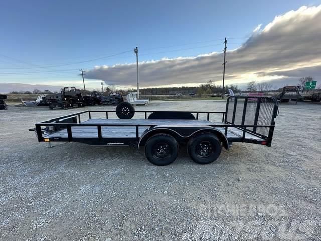  Delco 77 x 16' Tandem Utility Angle Top With 2' Do Other trailers