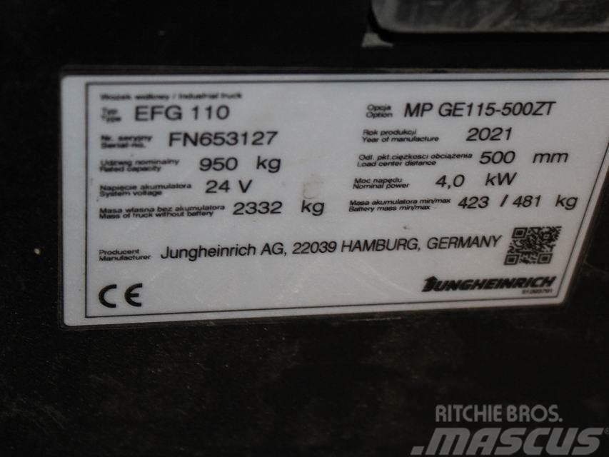 Jungheinrich EFG 110 MP GE115-500ZT Elektritõstukid