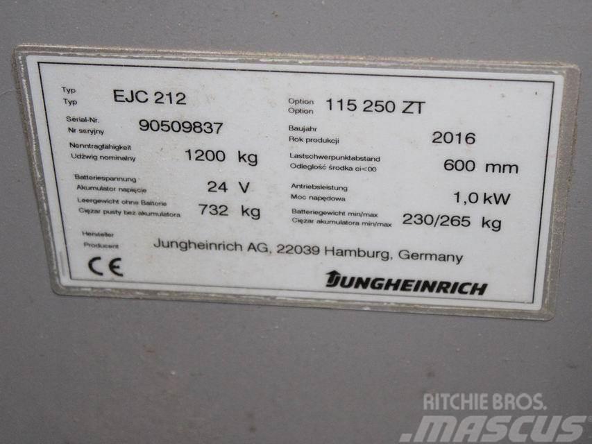 Jungheinrich EJC 212 115-57 250ZT Järelkäidavad virnastajad