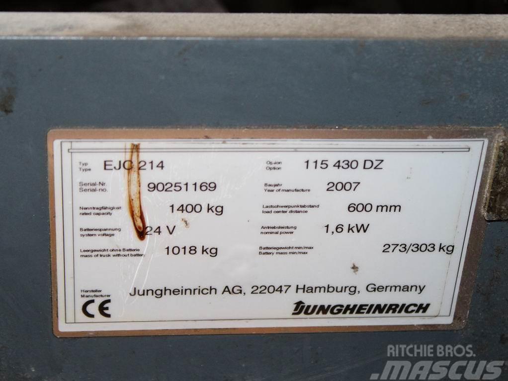 Jungheinrich EJC 214 115-430DZ Järelkäidavad virnastajad