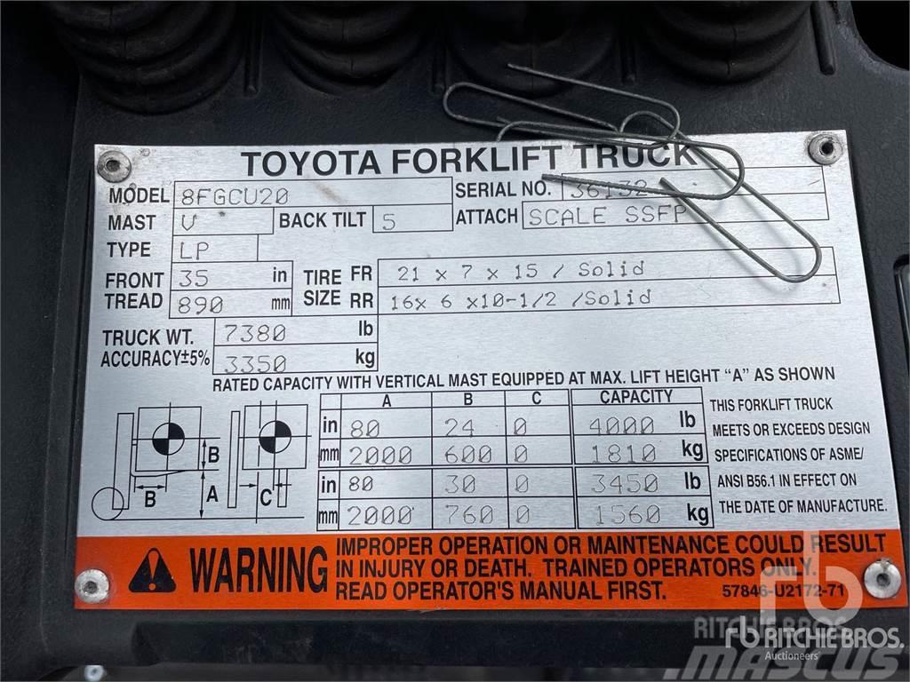 Toyota 8FGCU20 Diiseltõstukid