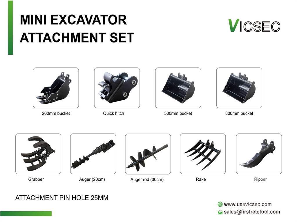  VICSEC Quantity of (9) Excavator Attac ... Muud osad