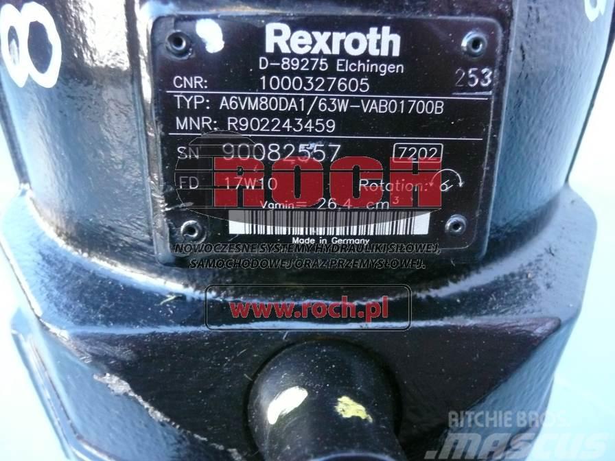Rexroth A6VM80DA1/63W-VAB01700B 1000327605 Mootorid