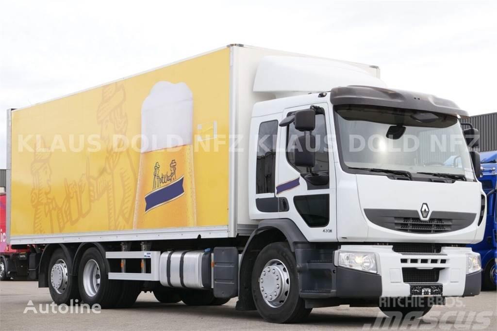 Renault Premium 430 6x2 Koffer + tail lift Box body trucks