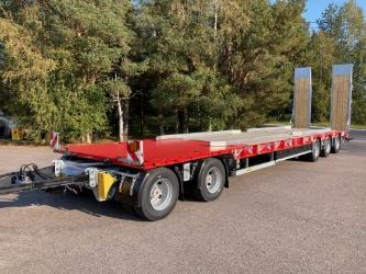 Humbaur 5-AKSELINEN + 12,2M SUORA KANSI + LEVIKKEET + HYDR