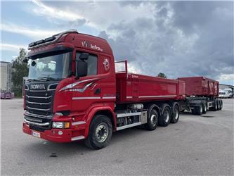 Scania R730 8x4, 76 tonninen automaattikas.yhdistelmä