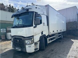 Renault T380 4x2 box truck w/ full side opening and liftin