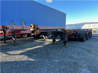 Renders 3 Axle Container trailer w/ extension to 13.60