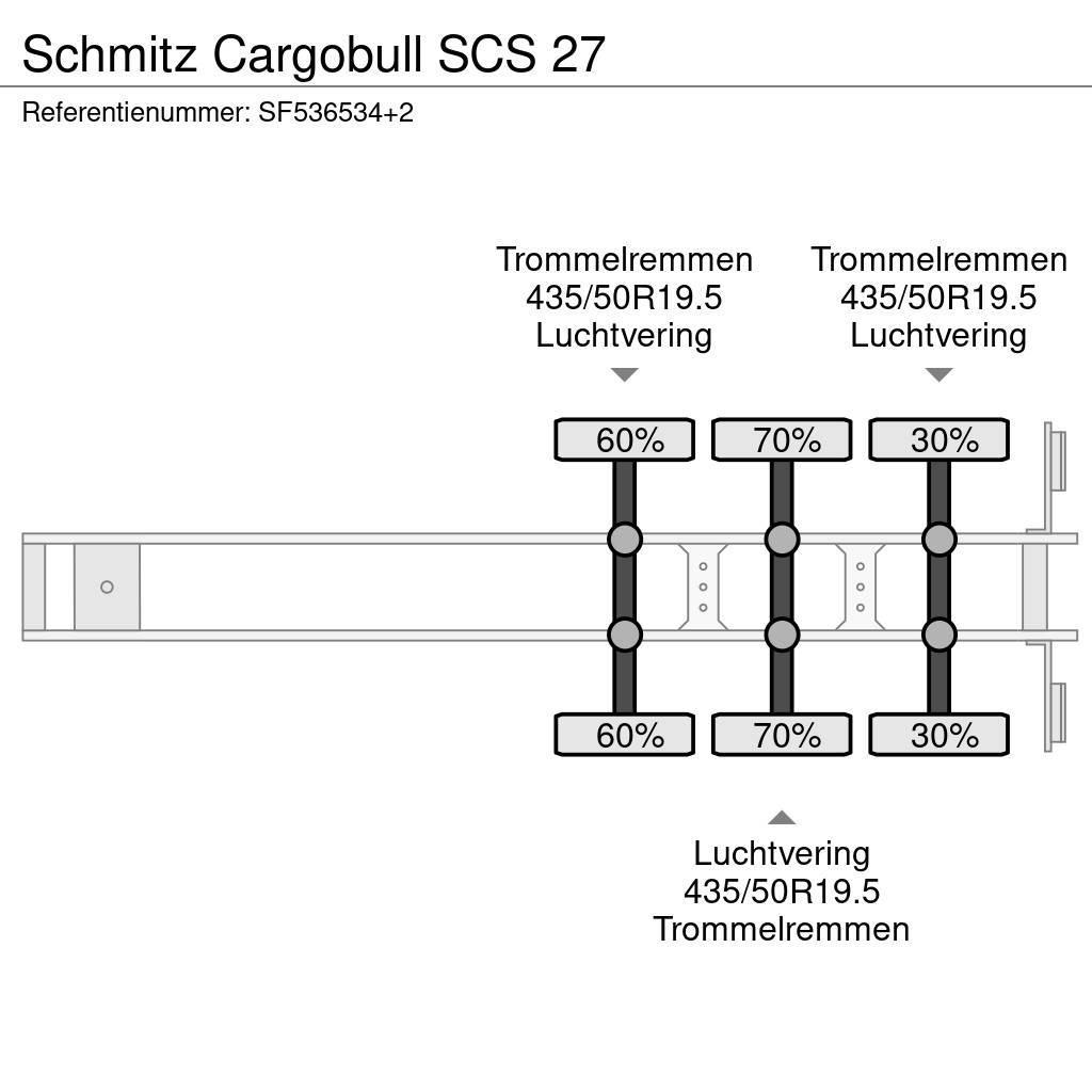 Schmitz Cargobull SCS 27 Tentpoolhaagised