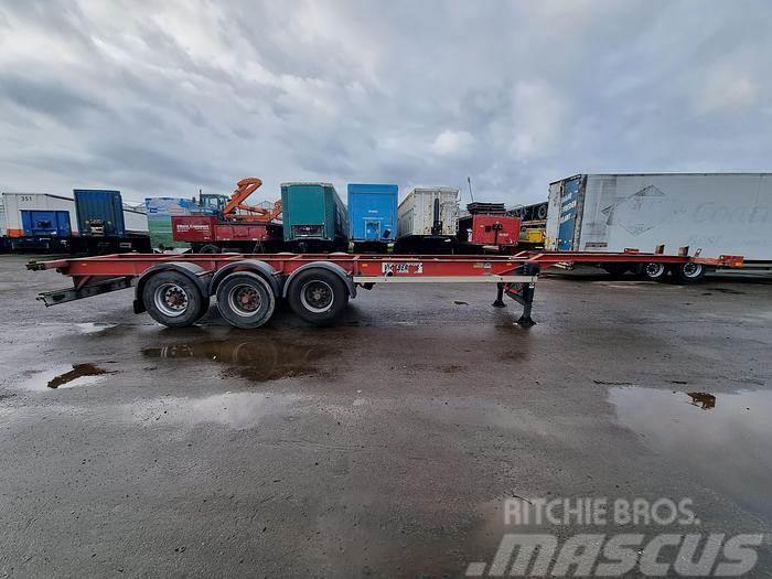 Desot 3 AXLE LIGHT WEIGHT 40 FT CONTAINER CHASSIS BPW DR Konteinerveo poolhaagised