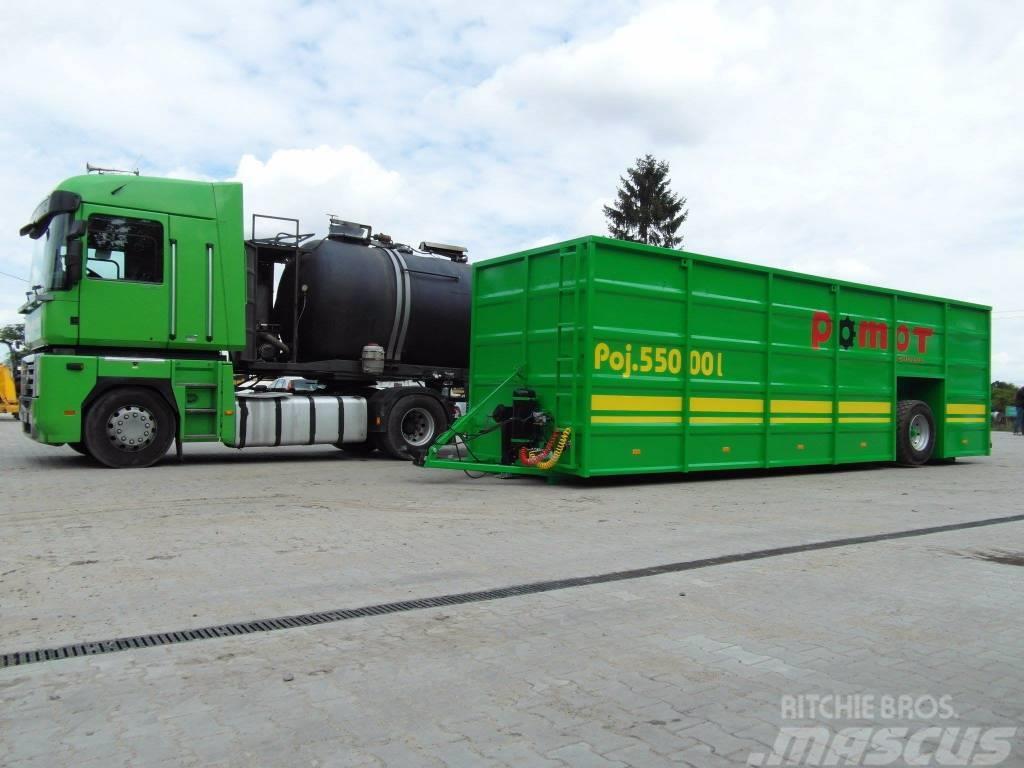 Pomot Slurry tank container  55000 L/Réservoir de lisier Lägapaagid