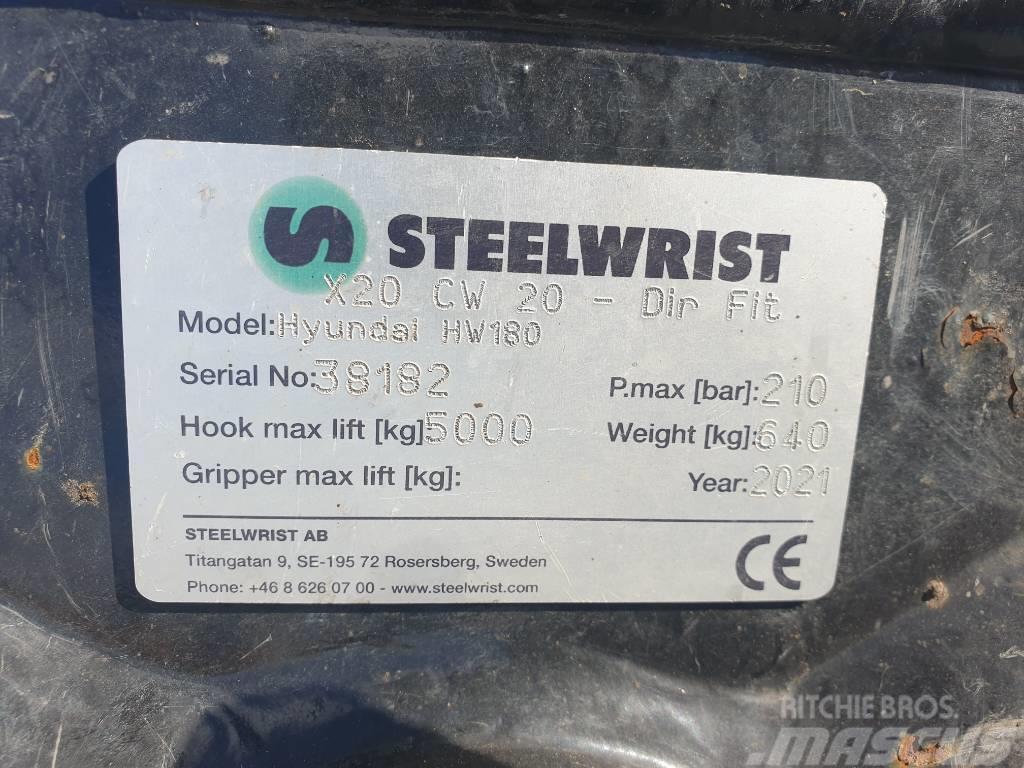 Steelwrist Tiltrotator X20 CW20 HW180 Pöördpead