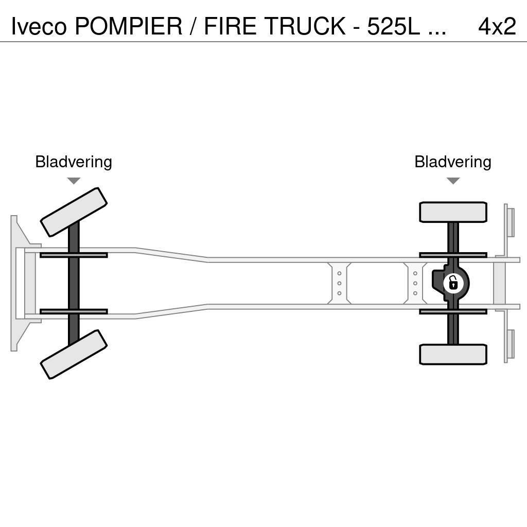 Iveco POMPIER / FIRE TRUCK - 525L TANK - LIGHT TOWER - G Tuletõrjeautod