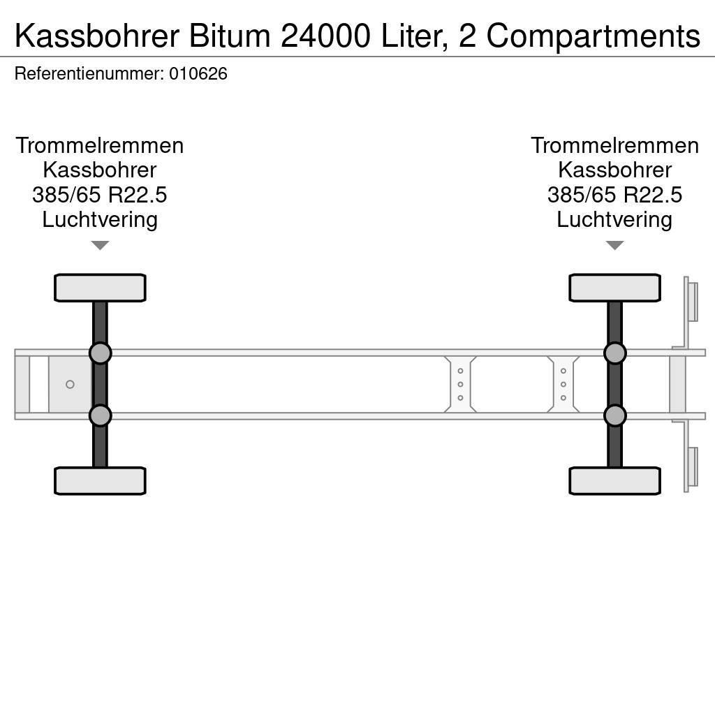 Kässbohrer Bitum 24000 Liter, 2 Compartments Tsistern poolhaagised